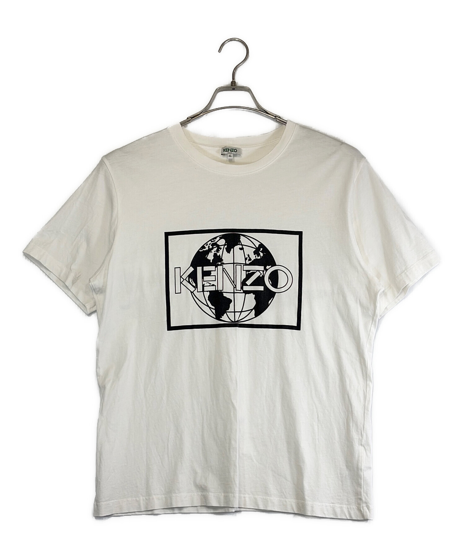 KENZO - 【美品】ケンゾー 装飾半袖カットソー L 孔雀総柄 スパンコール 中古・古着通販】KENZO (ケンゾー) 半袖カットソー ホワイト サイズ
