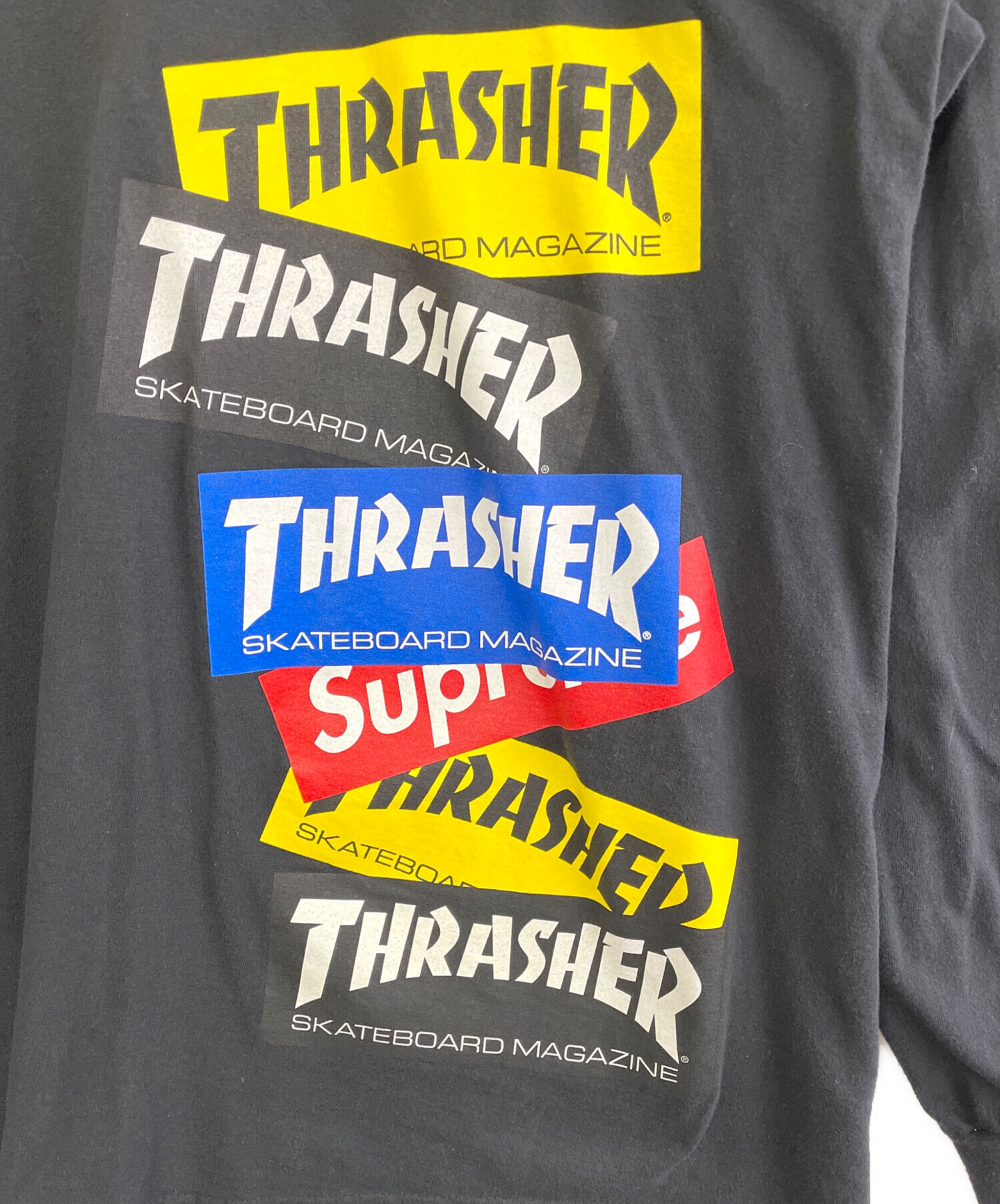 Supreme Thrasher Tシャツ XXL ブラック Supreme（シュプリーム） スラッシャー ハロルド Thrasher Harold Tee