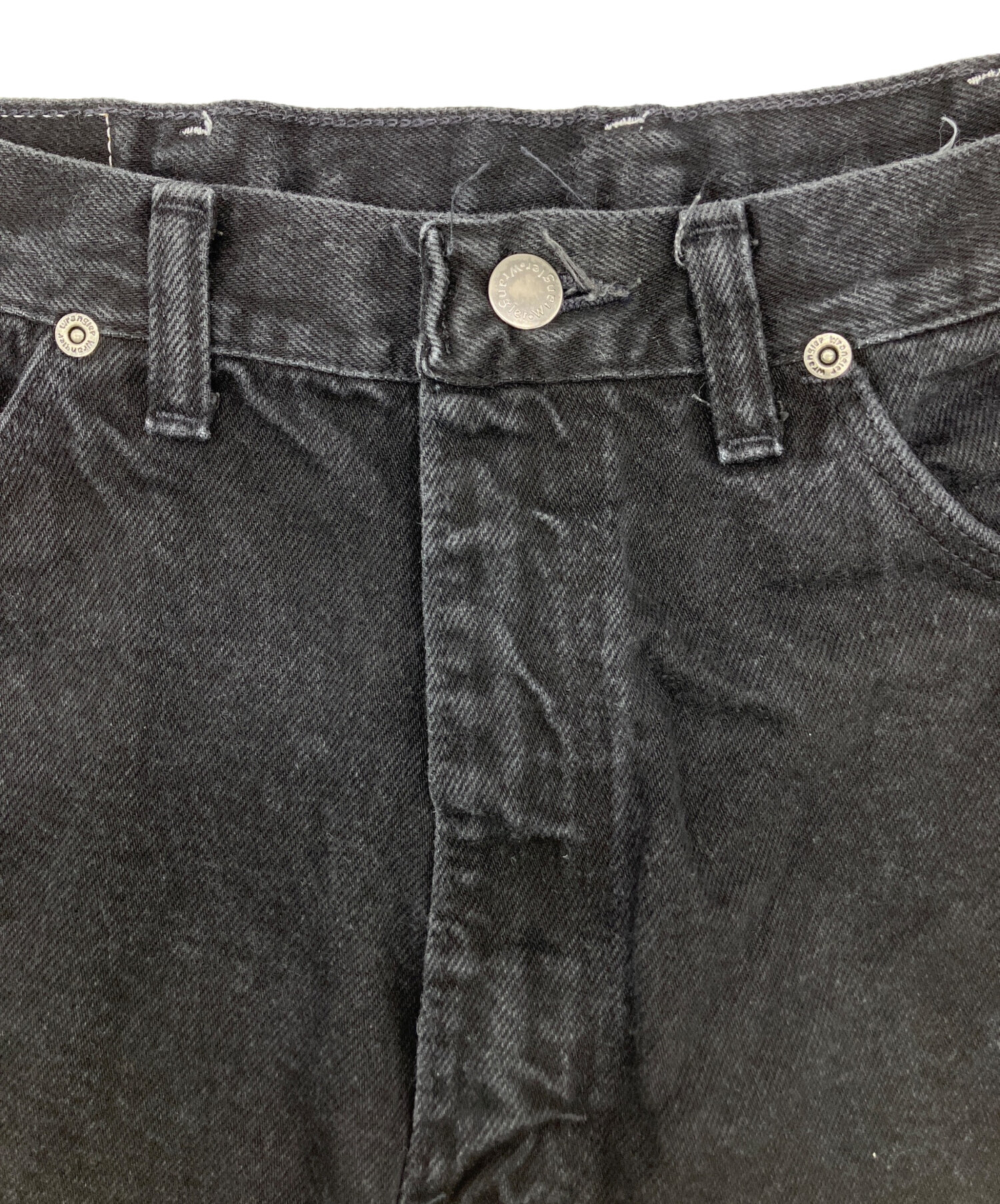 中古・古着通販】Wrangler (ラングラー) デニムパンツ ブラック サイズ