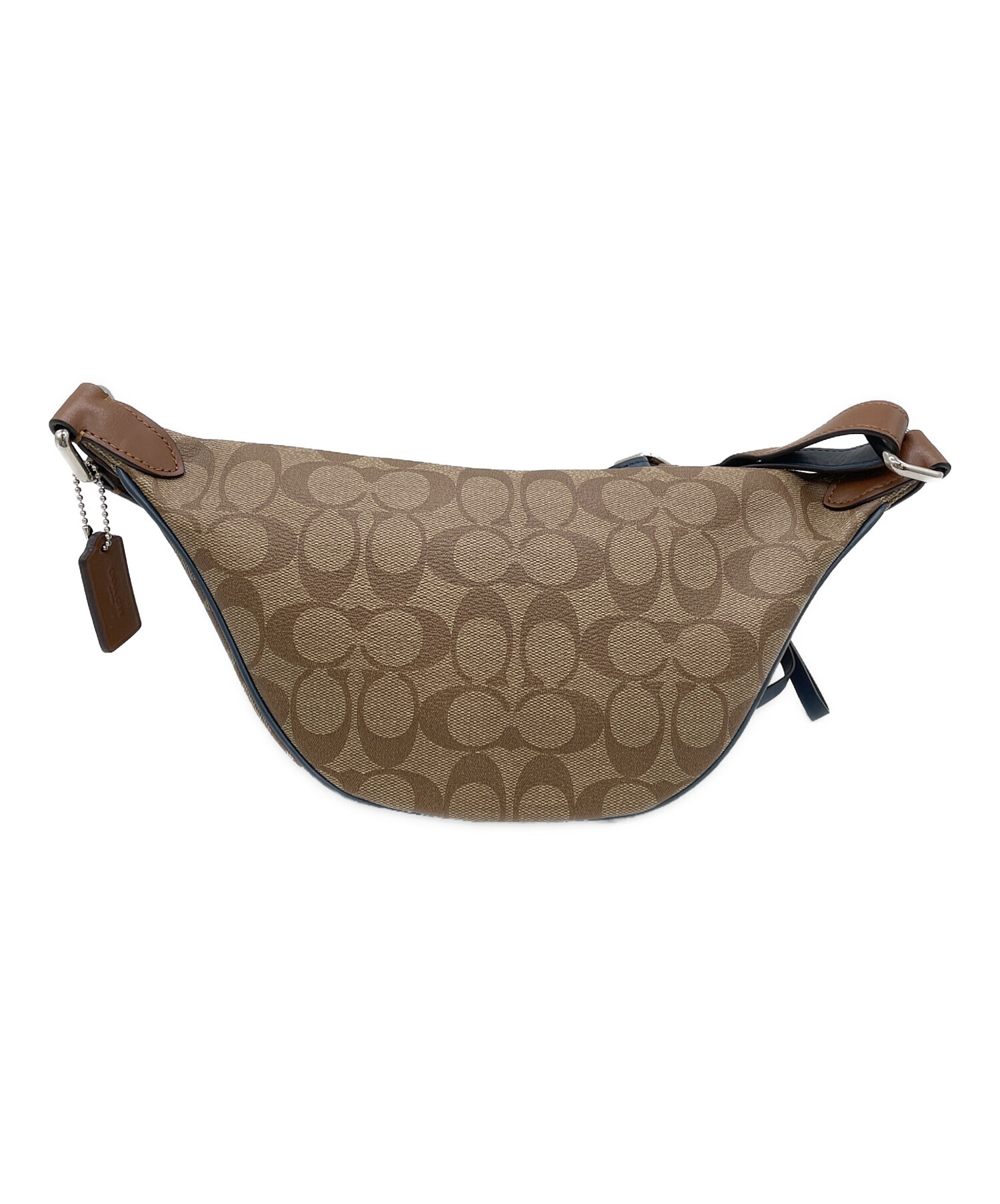 COACH ボディバッグ レザー ブラウン 中古・古着通販】COACH (コーチ) COACH ボディバッグ ブラウン