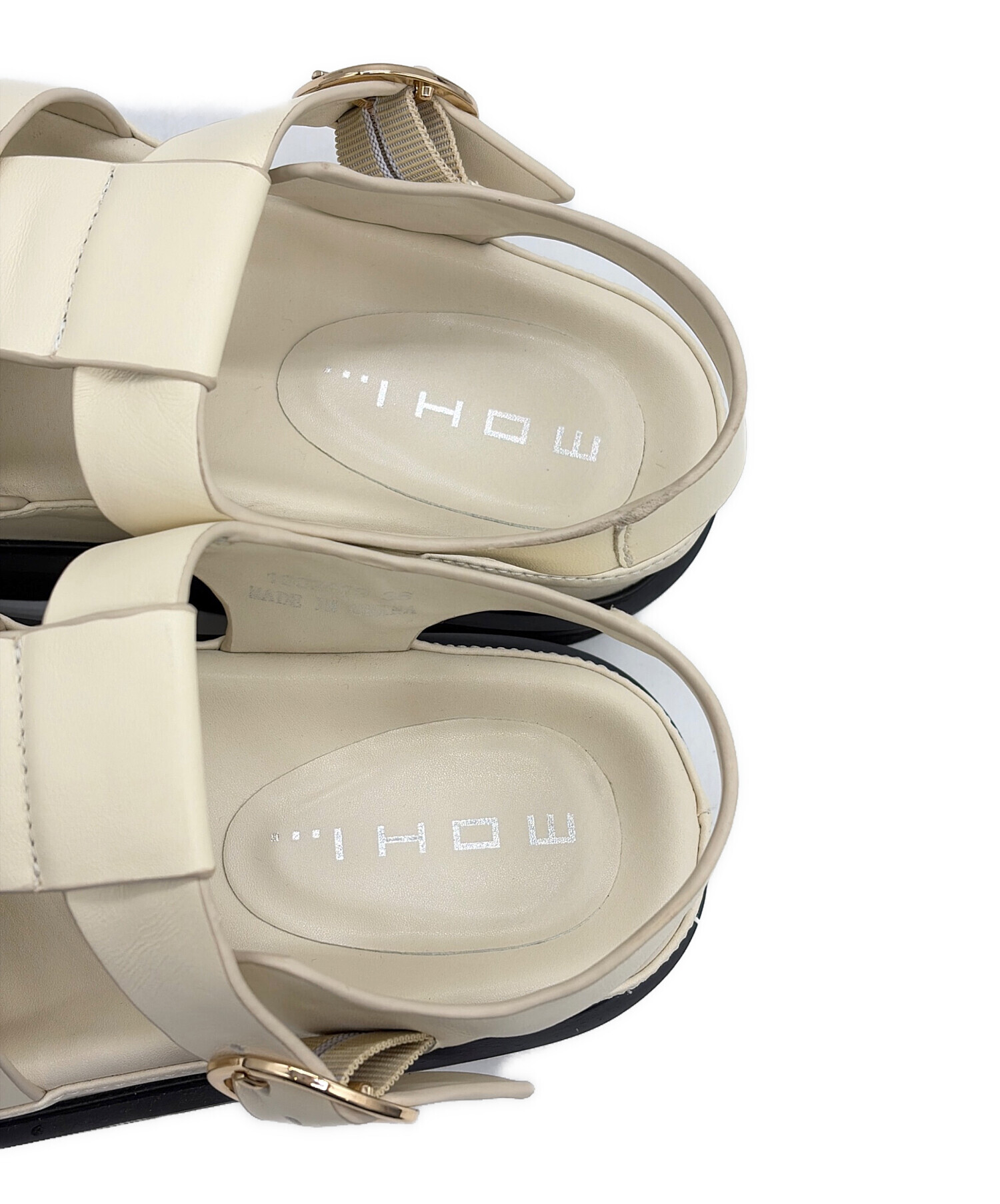 モヒ　MOHI 36 23㎝ サンダル(専用) 中古・古着通販】MOHI (モヒ) サンダル アイボリー サイズ:SIZE 36（23