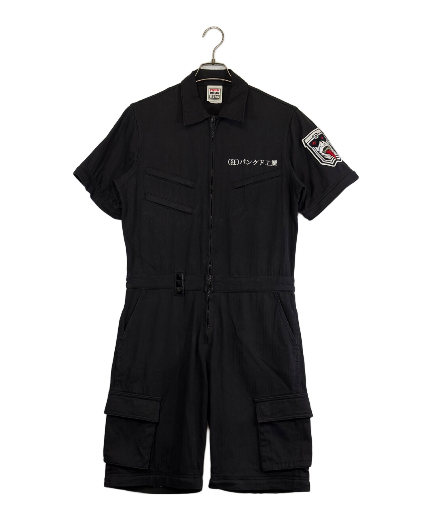中古・古着通販】PUNK DRUNKERS (パンクドランカーズ) つなぎ ブラック