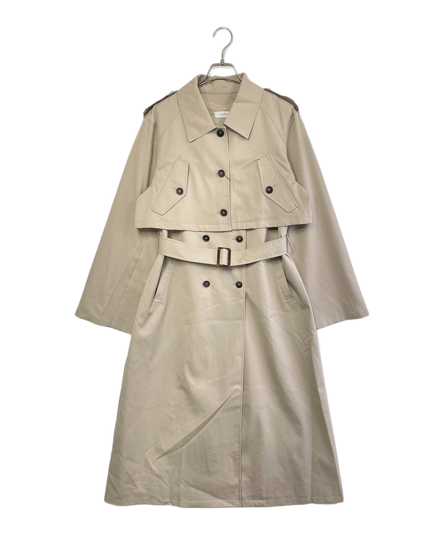 中古・古着通販】PAGEBOY (ページボーイ) トレンチコート ベージュ 