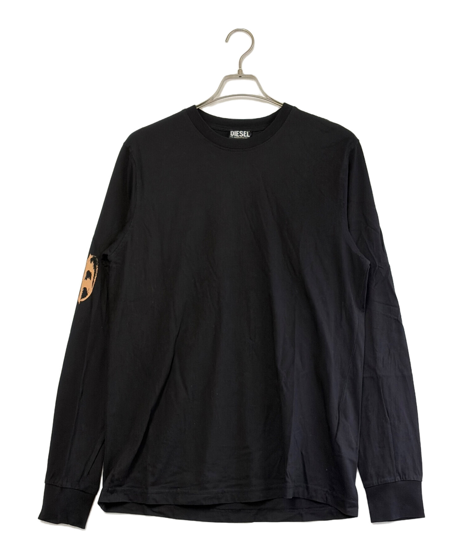 中古・古着通販】DIESEL (ディーゼル) 長袖カットソー ブラック サイズ 中古・古着通販】DIESEL (ディーゼル) 長袖カットソー ブラック サイズ
