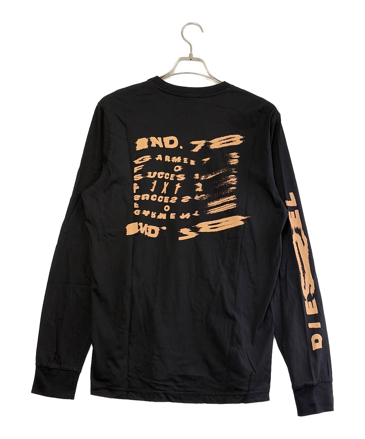 中古・古着通販】DIESEL (ディーゼル) 長袖カットソー ブラック サイズ