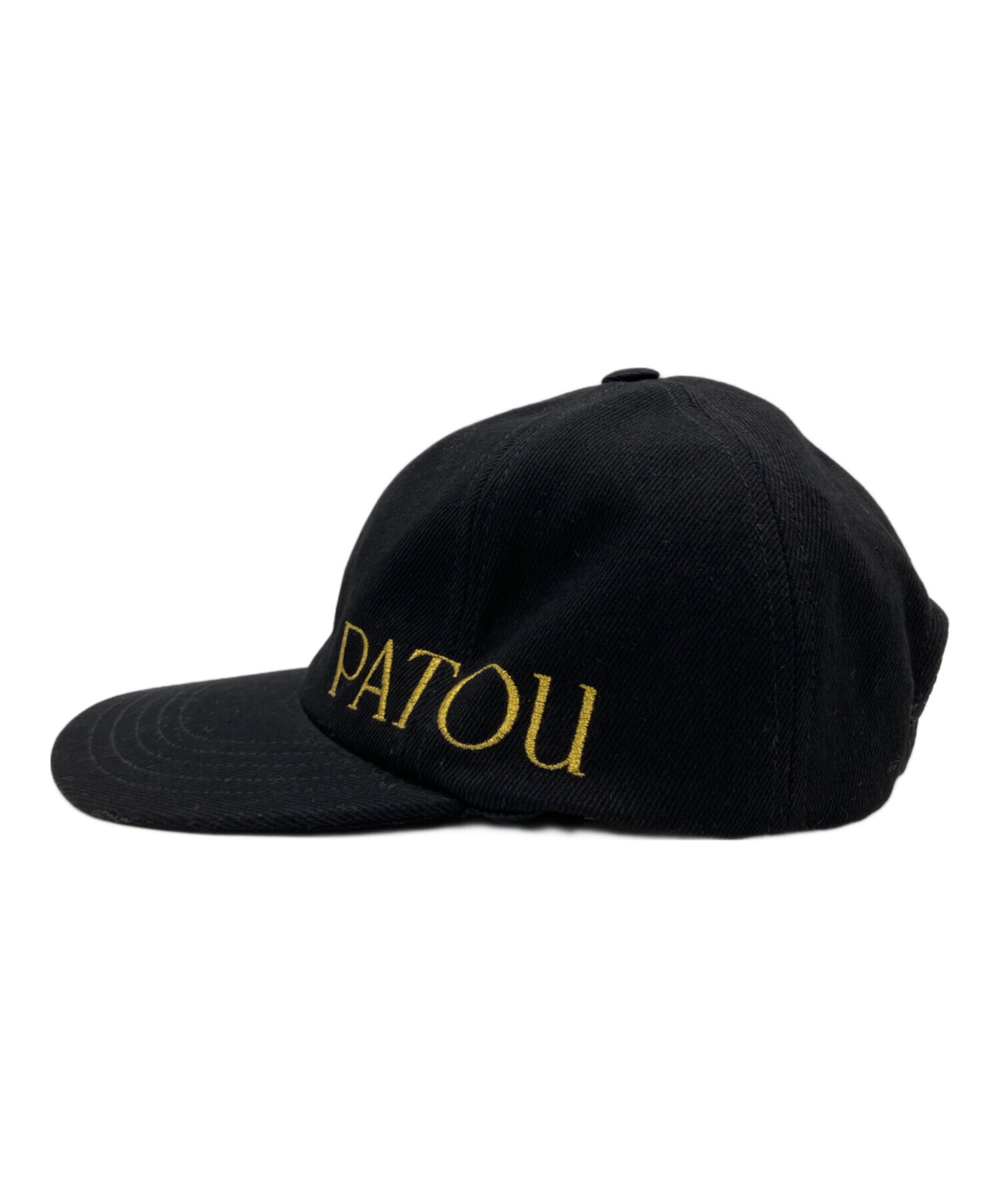 中古・古着通販】Patou (パトゥ) キャップ ブラック 未使用品 中古・古着通販】Patou (パトゥ) キャップ ブラック 未使用品