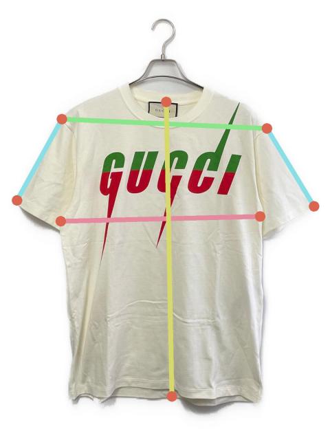 中古・古着通販】GUCCI (グッチ) ブレードプリントTシャツ ホワイト