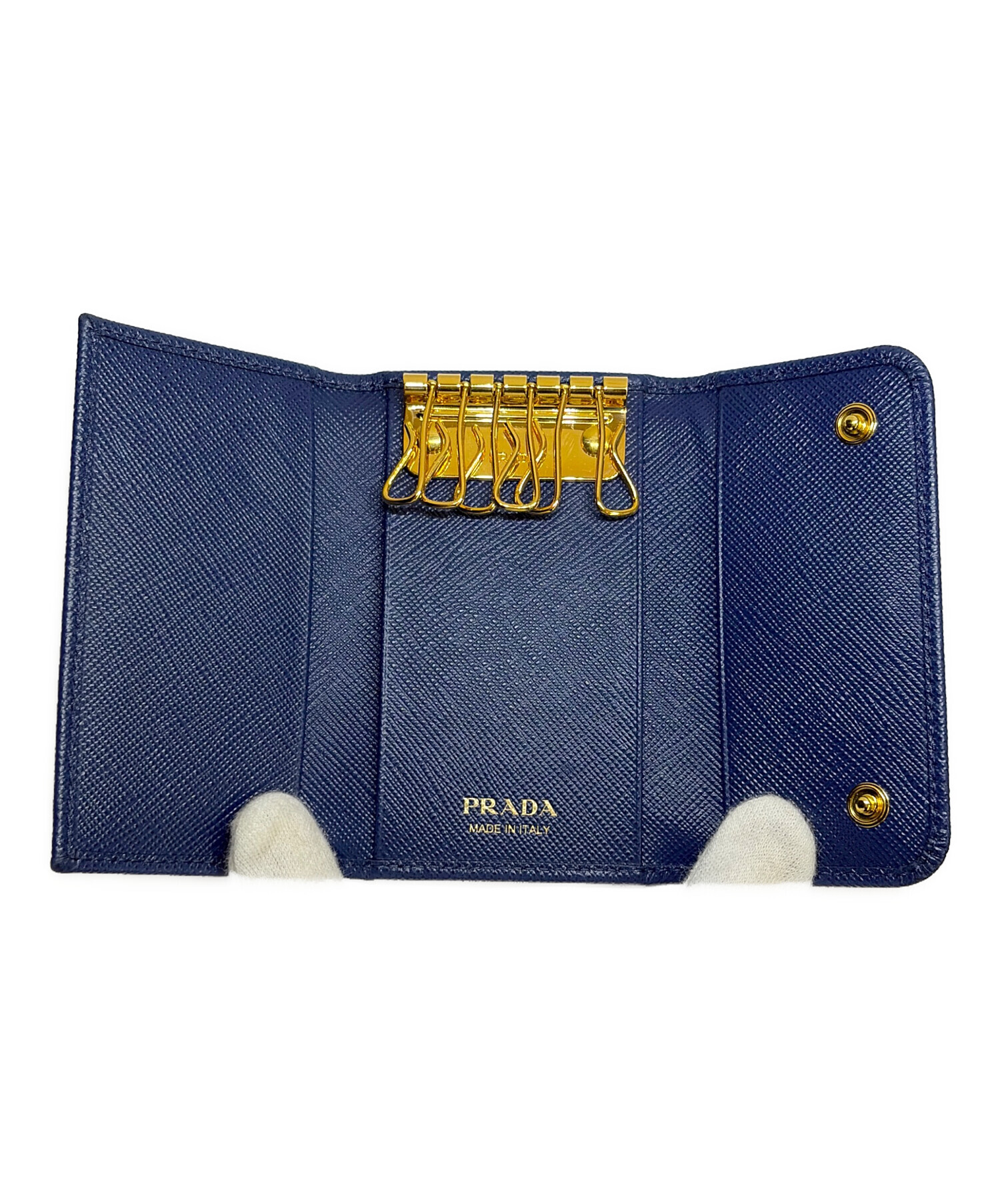 中古・古着通販】PRADA (プラダ) 6連キーケース ネイビー｜ブランド