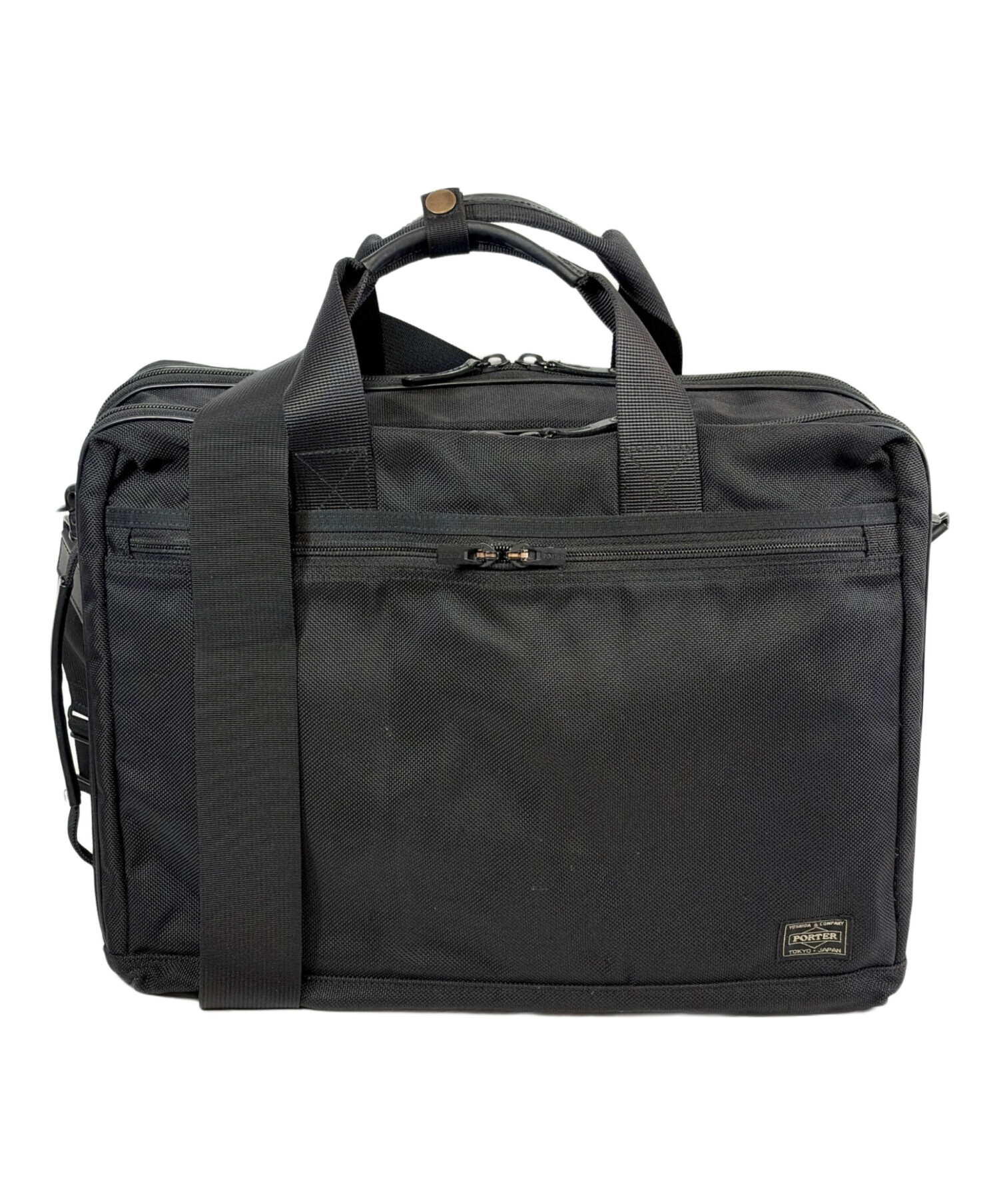 PORTER　REAL　ブリーフケース　☆中古美品☆ 中古・古着通販】PORTER (ポーター) ブリーフケース ブラック