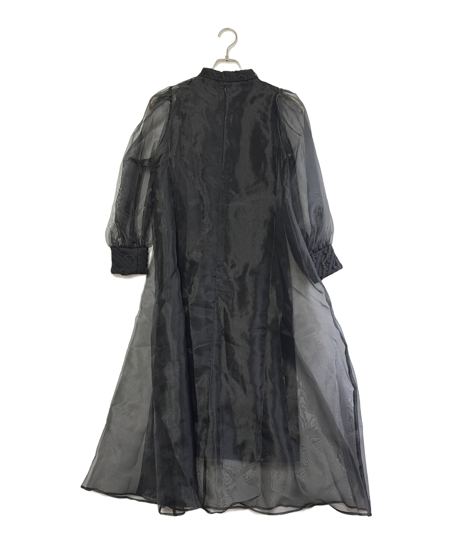 中古・古着通販】acka (エーシーケーエー) 長袖ワンピース ブラック