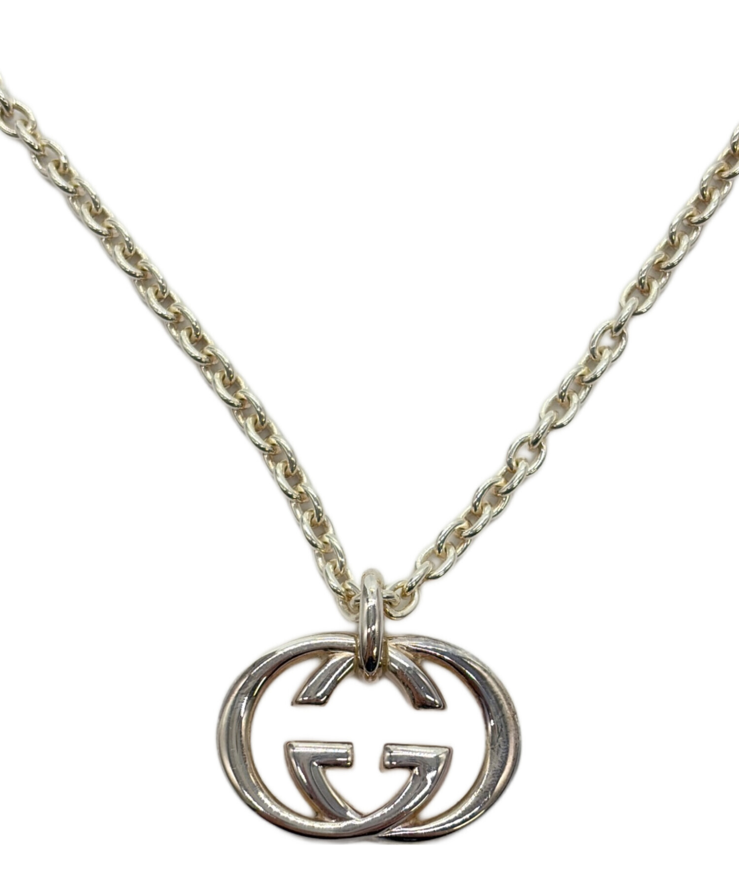 中古・古着通販】GUCCI (グッチ) GGロゴモチーフネックレス｜ブランド