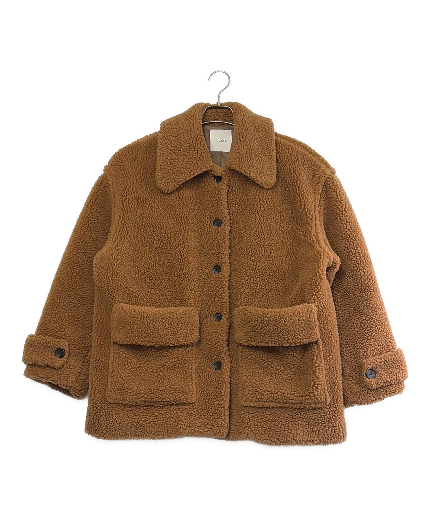中古・古着通販】CLANE (クラネ) RIDGE POCKET BOA COAT ブラウン