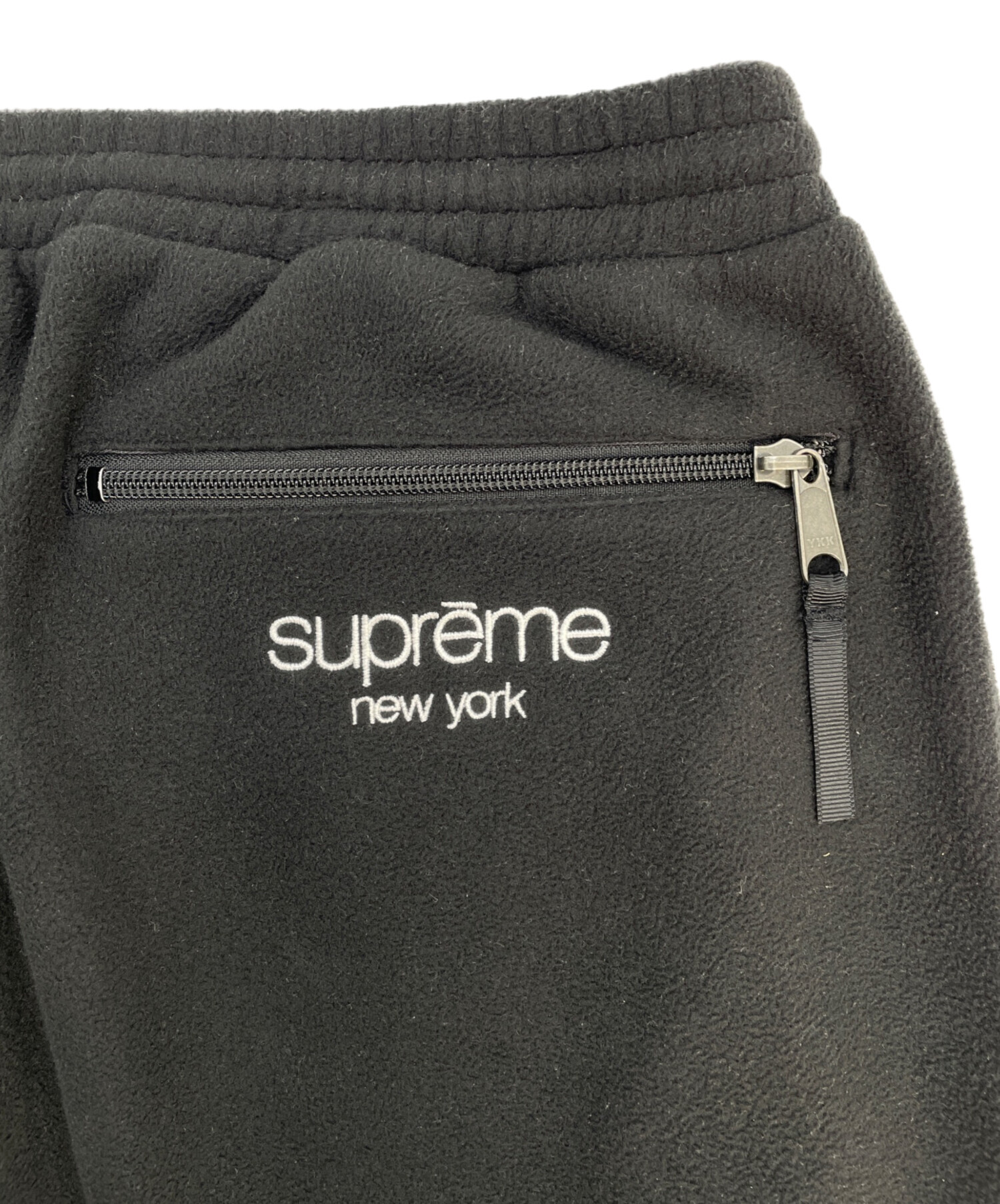中古・古着通販】SUPREME (シュプリーム) フリースパンツ ブラック