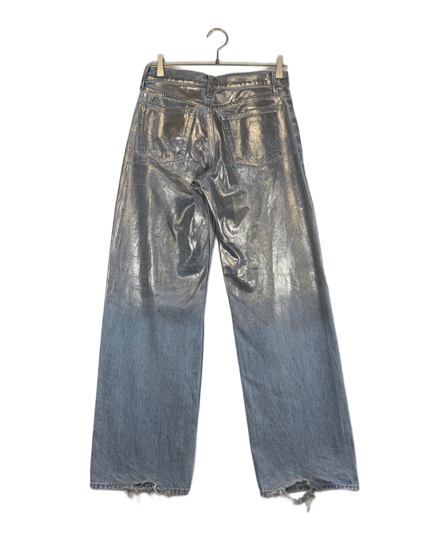 まさ出品 中古・古着通販】moussy (マウジー) デニムパンツ シルバー サイズ