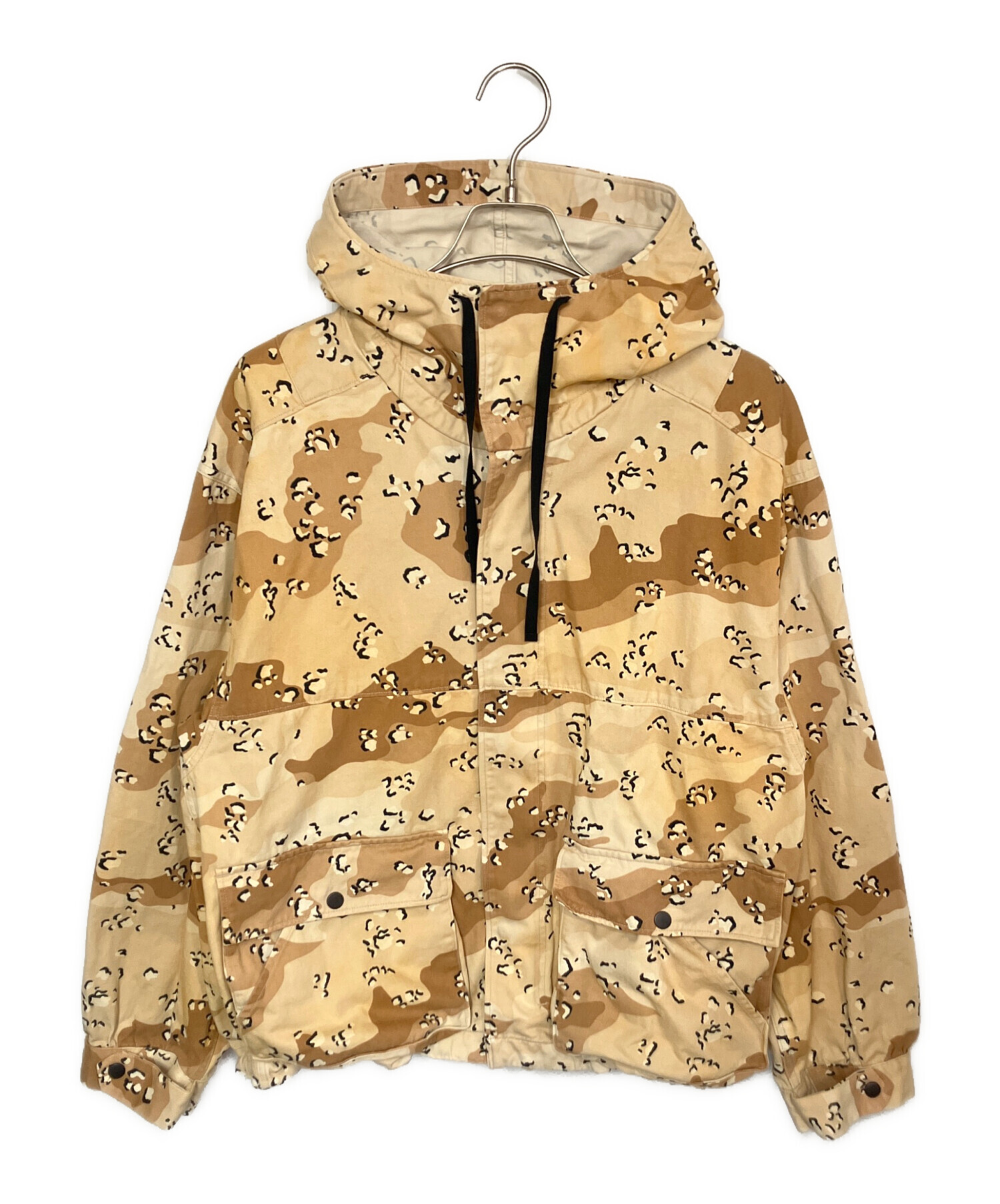 中古・古着通販】ANCELLM (アンセルム) CAMO ZIP UP HOODIE/カモ