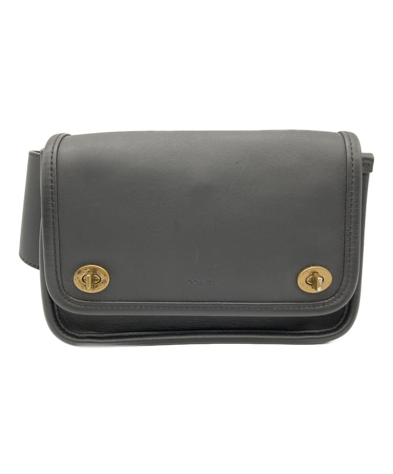 COACH レガシー ターンロック シグネチャー ショルダー ウエストバッグ 中古・古着通販】COACH (コーチ) レガシー ターンロック レザー ボディ