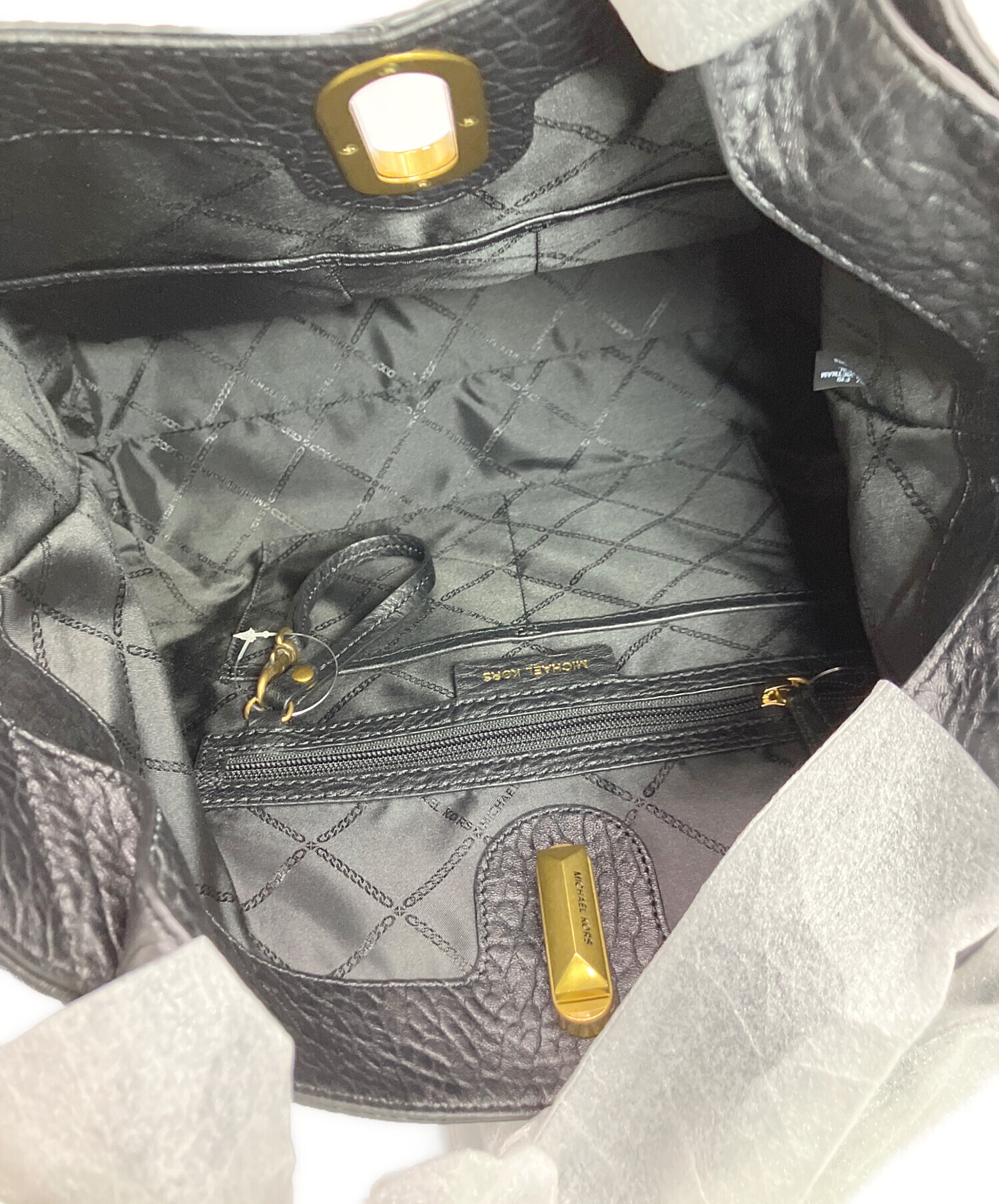 中古・古着通販】MICHAEL KORS (マイケルコース) 2WAYバッグ ブラック 