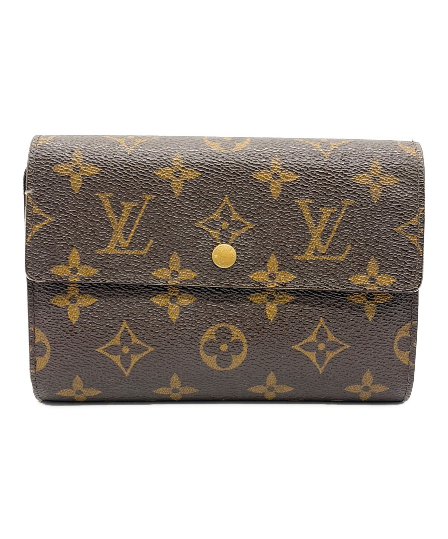 ルイヴィトン ポルトトレゾール エテュイパピエ 三つ折り財布 パスケース付き 中古・古着通販】LOUIS VUITTON (ルイ ヴィトン) 3つ折り財布/ポルト