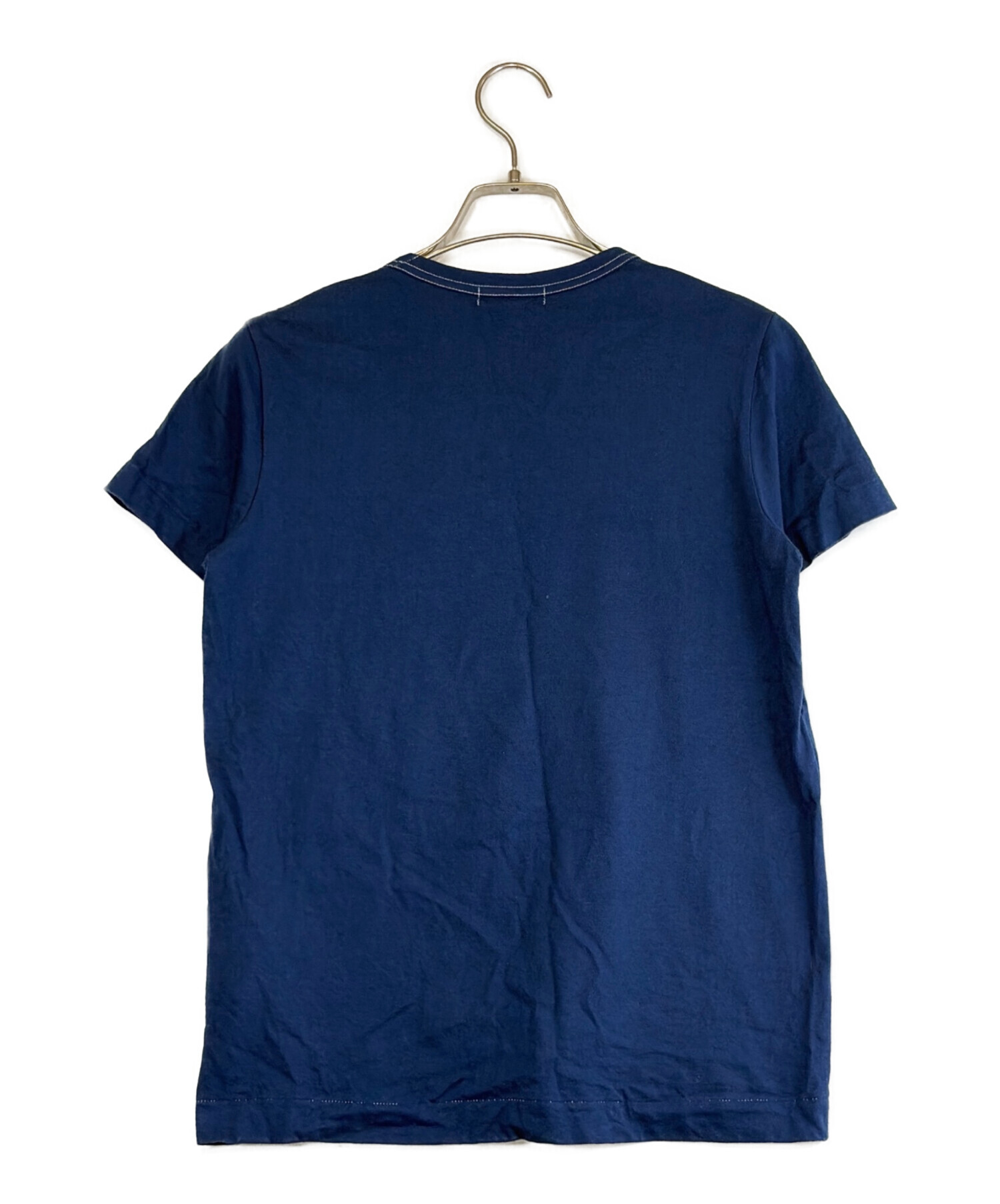 トリココムデギャルソン　チュニック　半袖　レースアップ　ネイビー 中古・古着通販】tricot COMME des GARCONS (トリココムデギャルソン