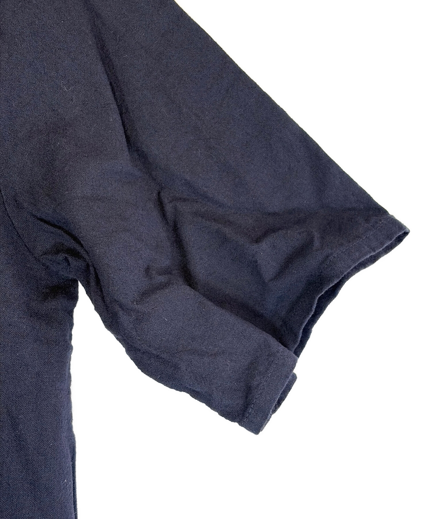 中古・古着通販】maillot (マイヨ) linen rich back tuck half sleeve