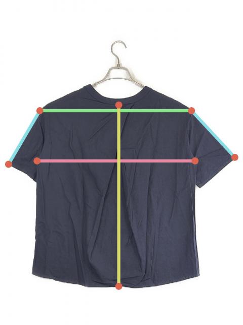 中古・古着通販】maillot (マイヨ) linen rich back tuck half sleeve