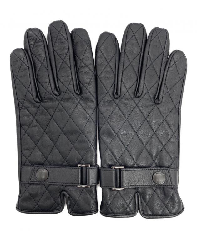 こ*つ様 美品　バーバリー BURBERRY ブラックレーベル レザー 手袋 革 中古・古着通販】BURBERRY BLACK LABEL (バーバリーブラックレーベル
