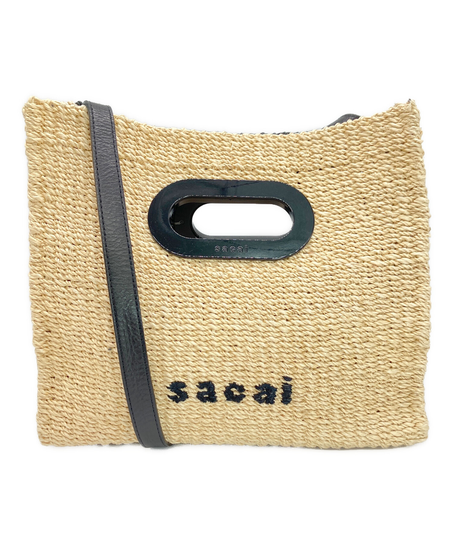 中古・古着通販】sacai (サカイ) ショルダーバッグ ベージュ×ブラック