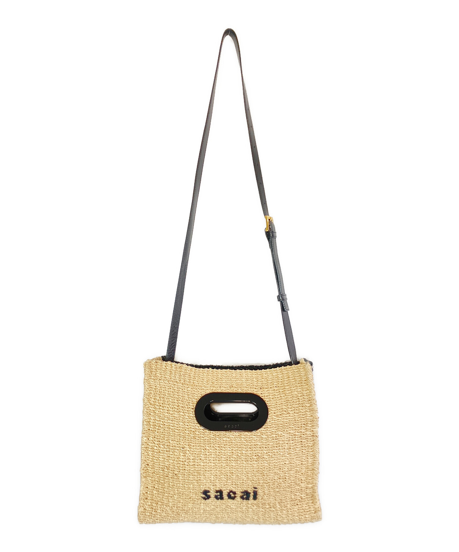 中古・古着通販】sacai (サカイ) ショルダーバッグ ベージュ×ブラック