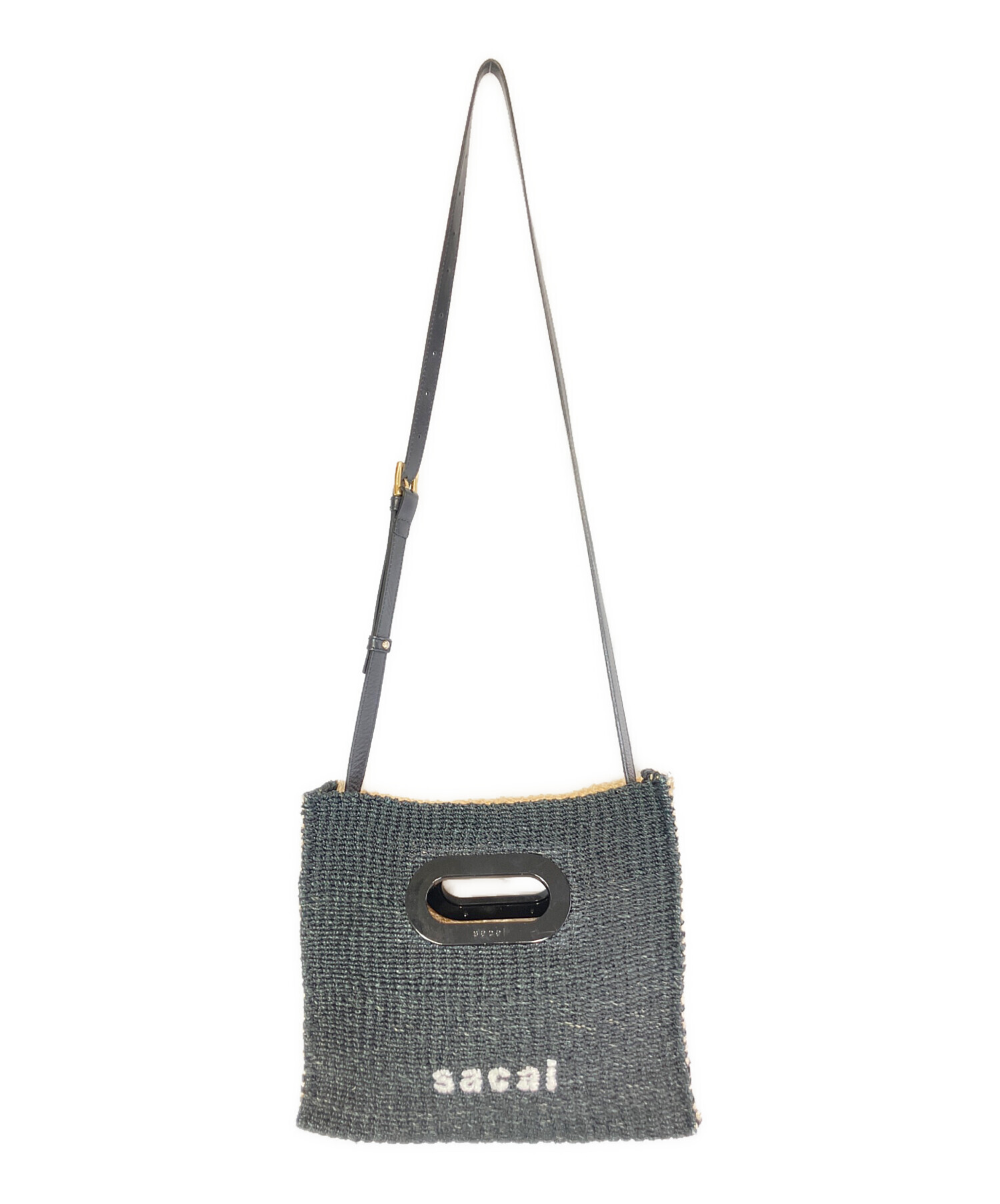 中古・古着通販】sacai (サカイ) ショルダーバッグ ベージュ×ブラック