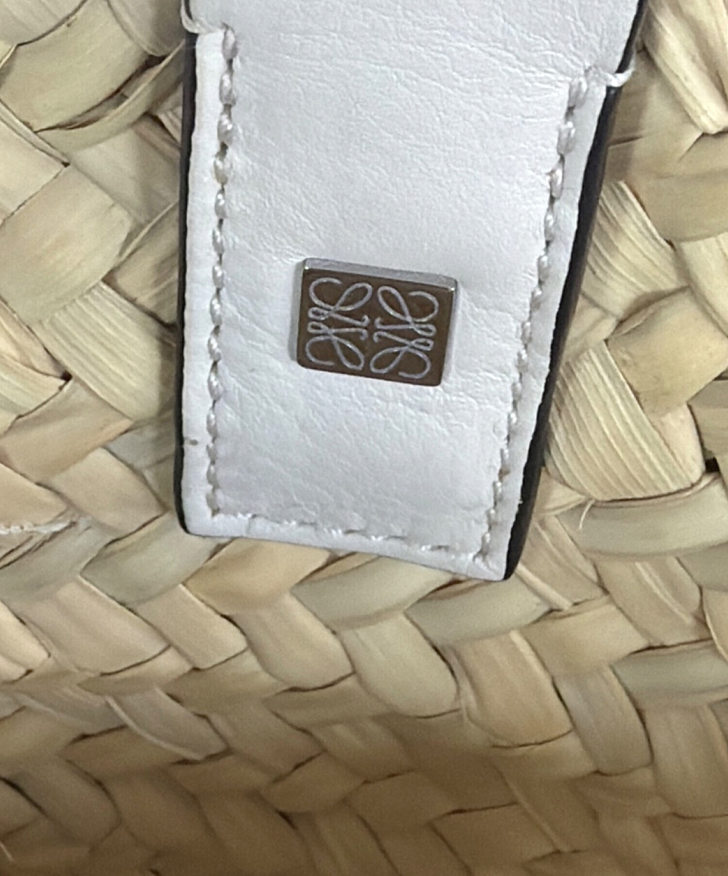 中古・古着通販】LOEWE (ロエベ) バスケットバッグ スモール ホワイト