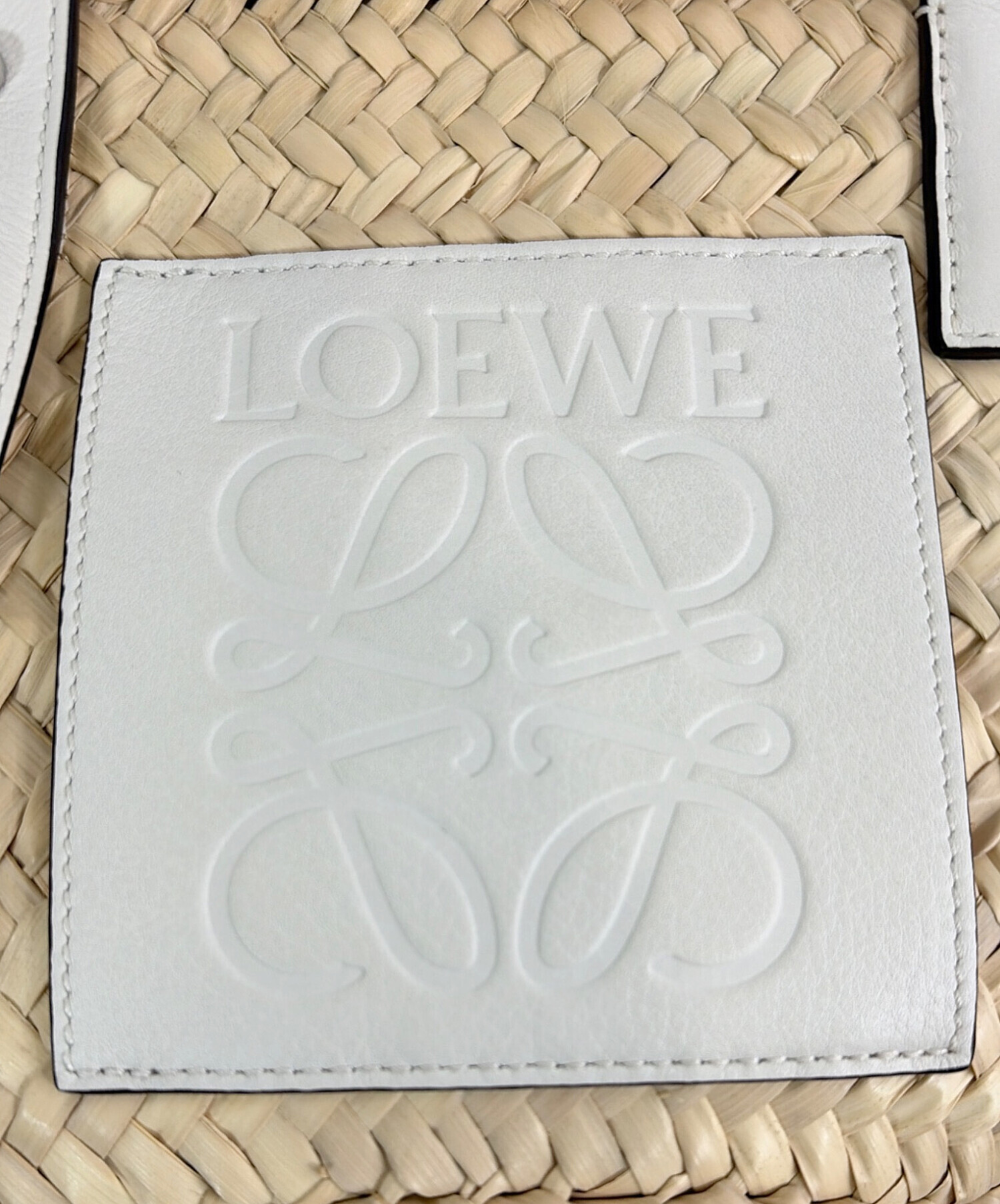 中古・古着通販】LOEWE (ロエベ) バスケットバッグ スモール ホワイト 
