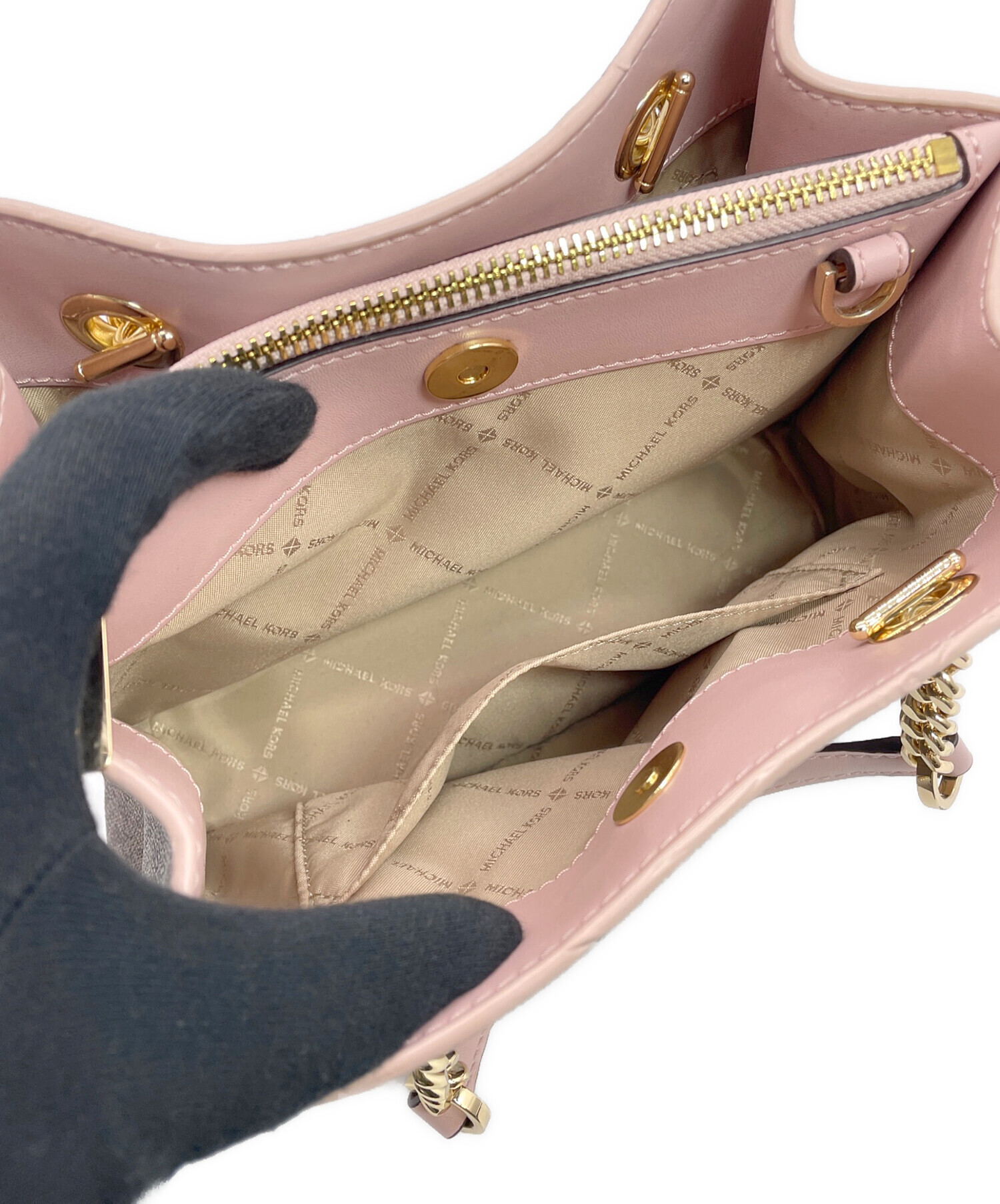 マイケルコース2wayバック ブラウン(※値下げ依頼個別相談中※) 中古・古着通販】MICHAEL KORS (マイケルコース) 2WAYバッグ ブラウン