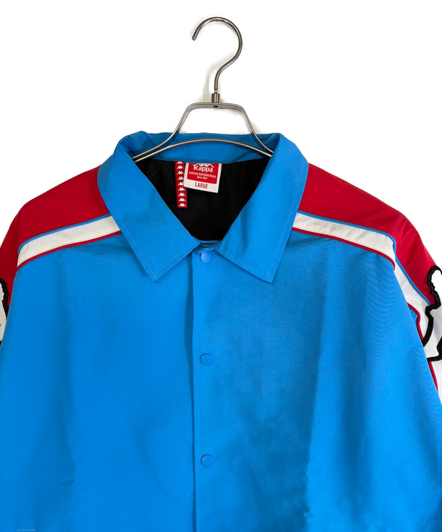 中古・古着通販】Kappa (カッパ) コーチジャケット ブルー×レッド