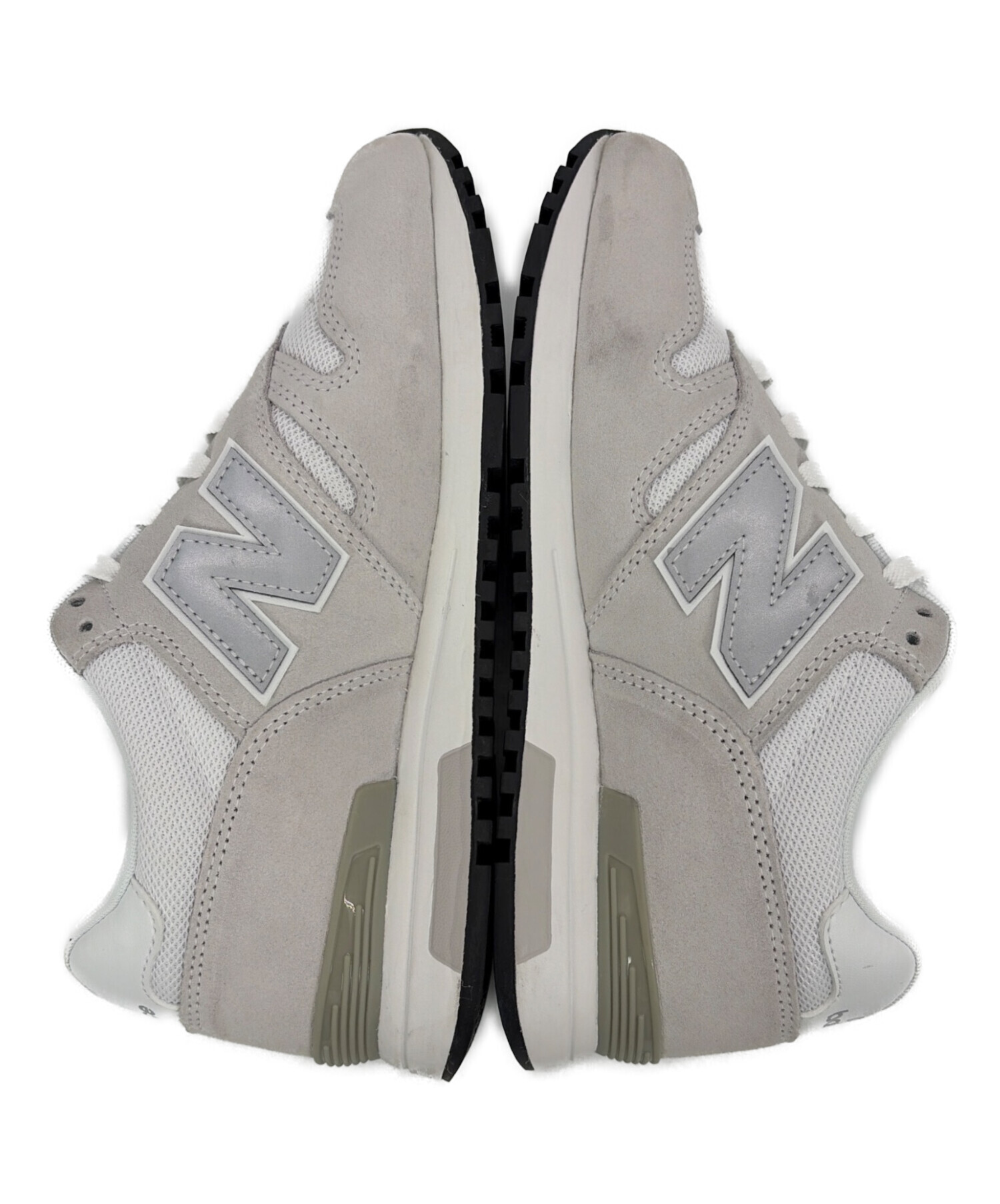 ラン様用　New Balance ホワイト/グレー スニーカー 中古・古着通販】NEW BALANCE (ニューバランス) ローカットスニーカー