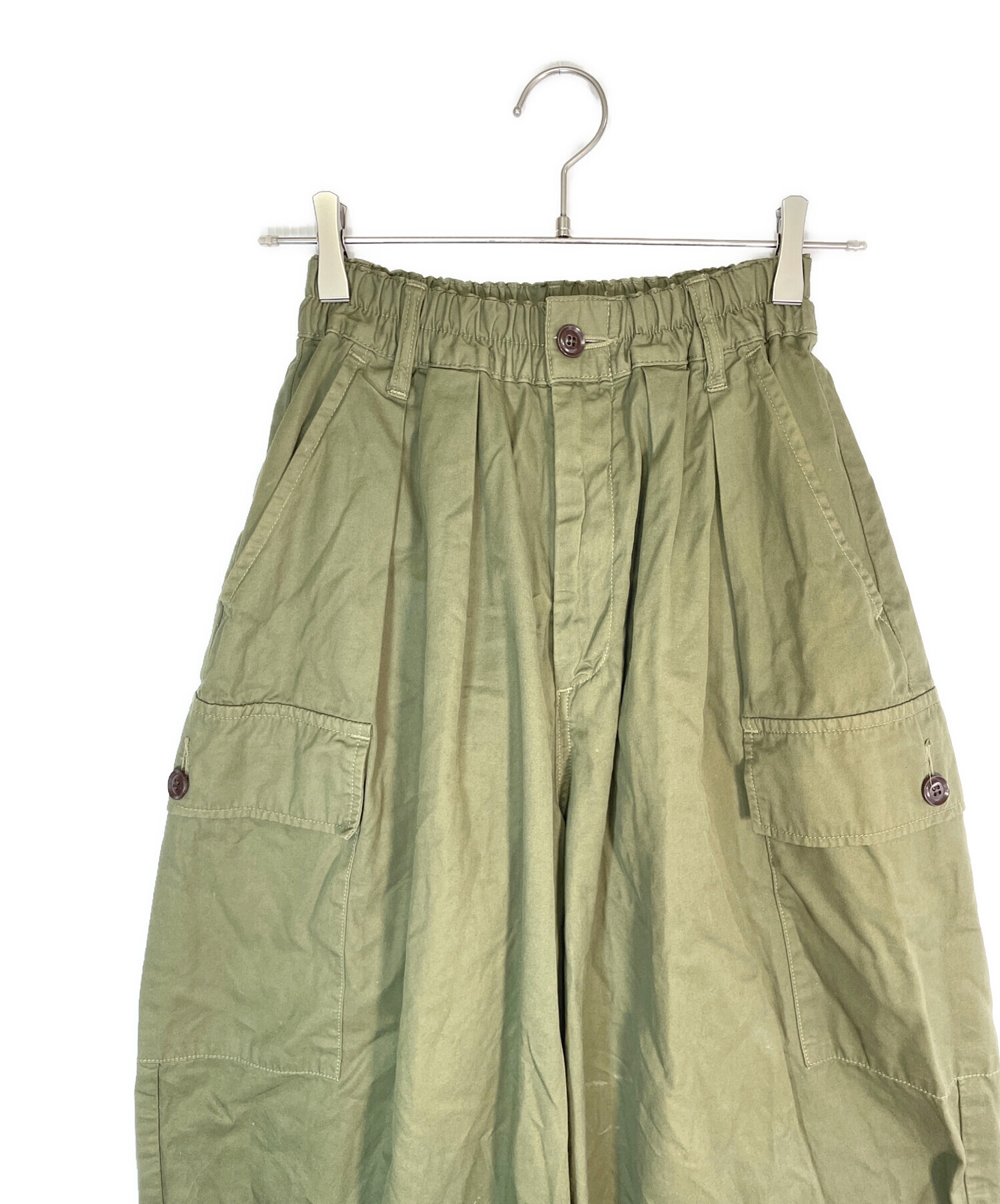 中古・古着通販】HARVESTY (ハーベスティー) カーゴパンツ オリーブ