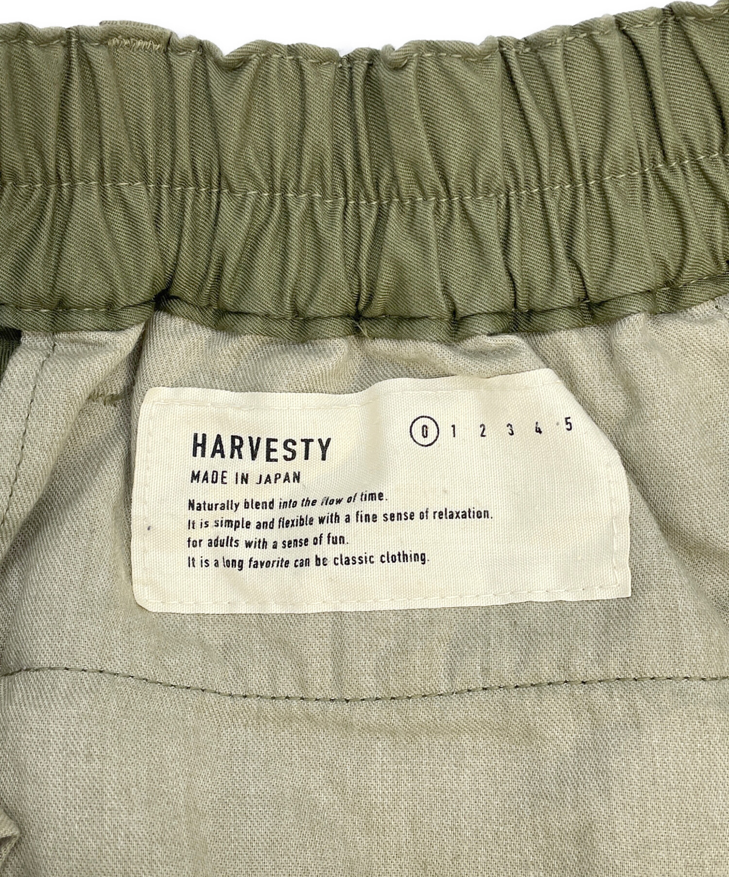 中古・古着通販】HARVESTY (ハーベスティー) カーゴパンツ オリーブ