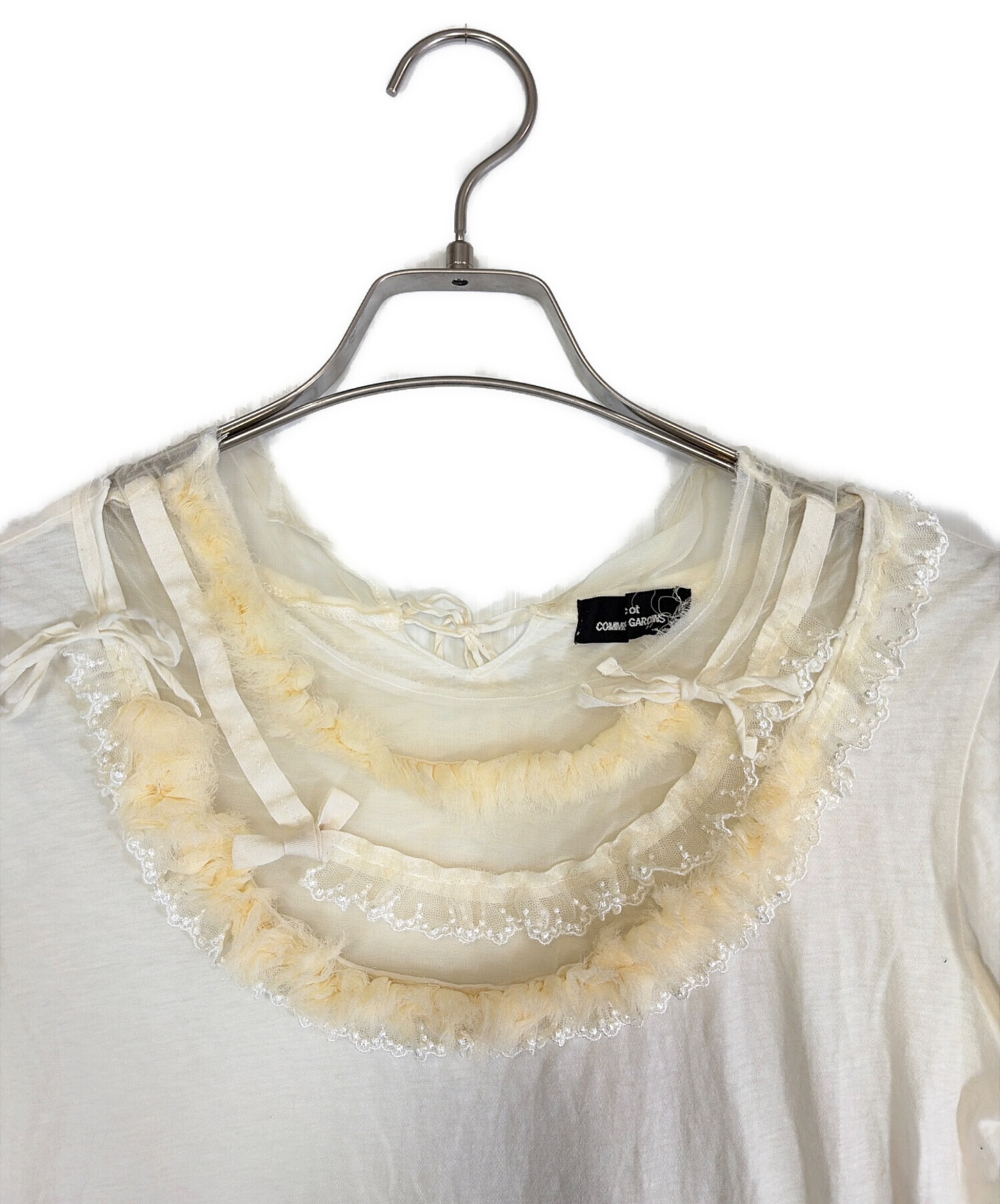中古・古着通販】COMME des GARCONS (コムデギャルソン) フリルTシャツ