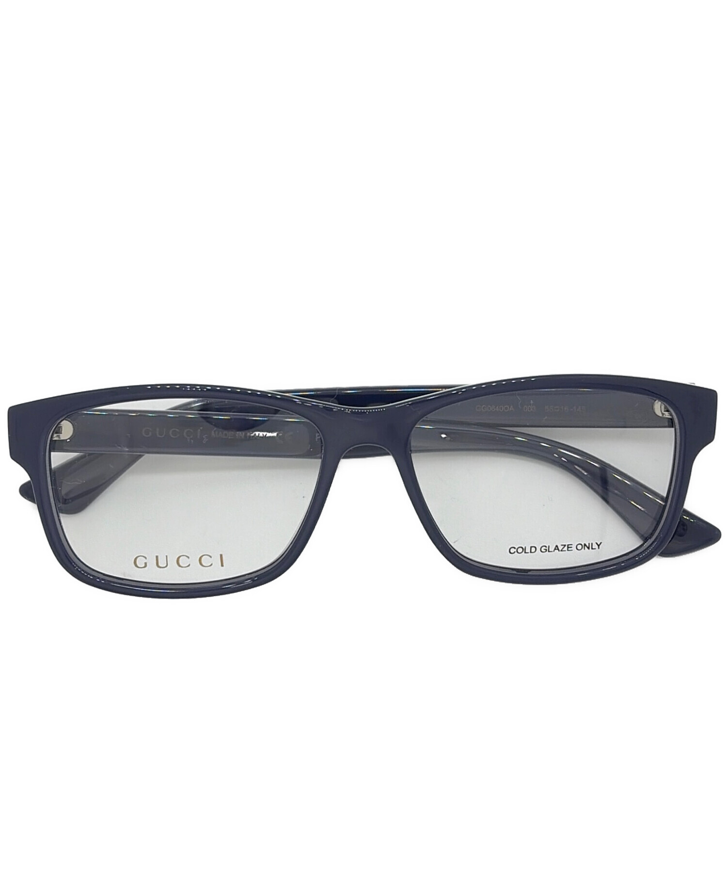 中古・古着通販】GUCCI (グッチ) 伊達眼鏡 ネイビー｜ブランド・古着
