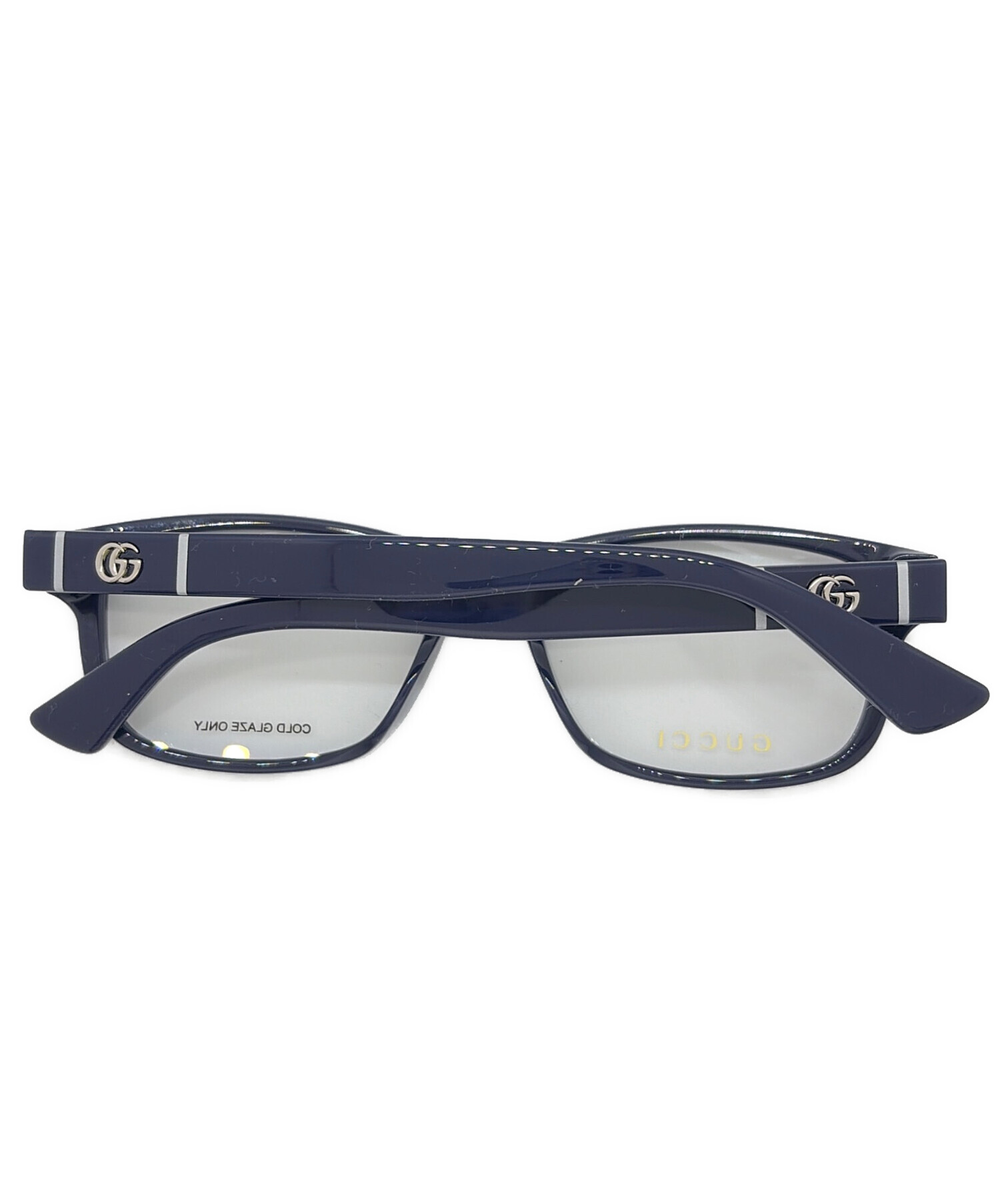 中古・古着通販】GUCCI (グッチ) 伊達眼鏡 ネイビー｜ブランド・古着