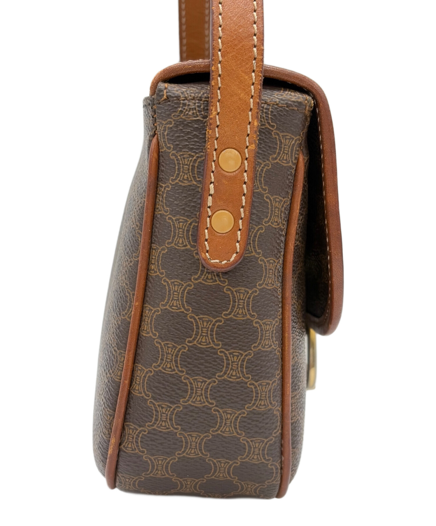 【即購入OK】CELINE マカダム柄 ショルダーバッグ 中古・古着通販】CELINE (セリーヌ) マカダム柄ショルダーバッグ