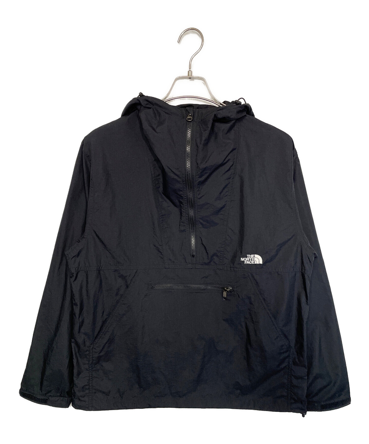 THE NORTH FACE アノラックパーカー　ブラック　黒　M ナイロン 中古・古着通販】THE NORTH FACE (ザ ノース フェイス) コンパクト