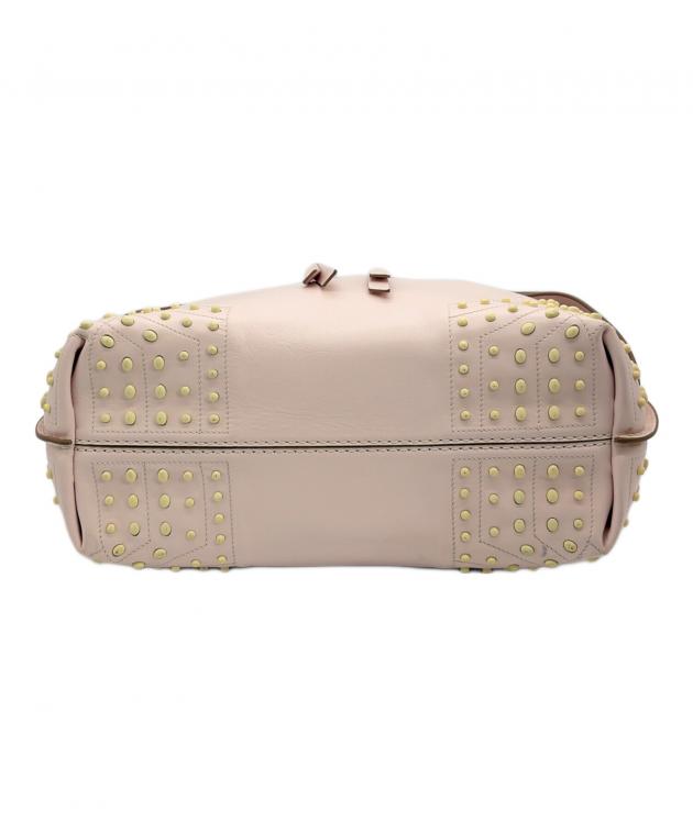 中古・古着通販】TOD'S (トッズ) 2WAYハンドバッグ ホワイト×ピンク