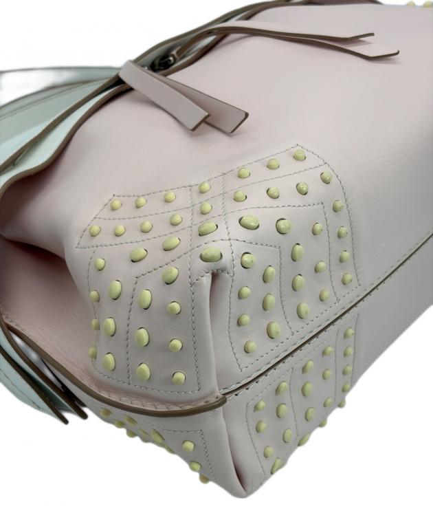中古・古着通販】TOD'S (トッズ) 2WAYハンドバッグ ホワイト×ピンク