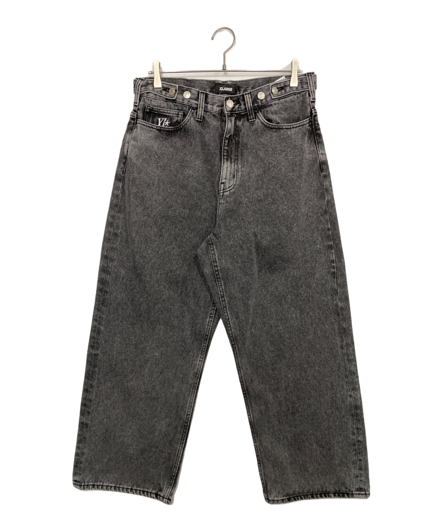 中古・古着通販】X-LARGE (エクストララージ) デニムパンツ ブラック