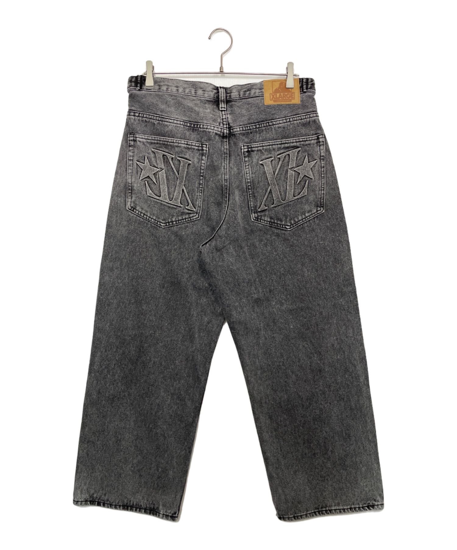 中古・古着通販】X-LARGE (エクストララージ) デニムパンツ ブラック