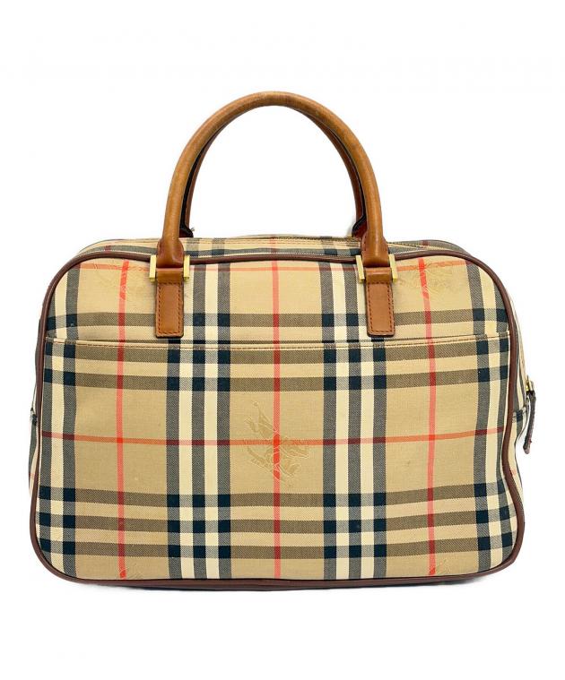 【週末セール】即購入可 Burberry ボストンバッグ ビンテージ バーバリー 中古・古着通販】BURBERRY (バーバリー) ミニボストンバッグ ブラウン