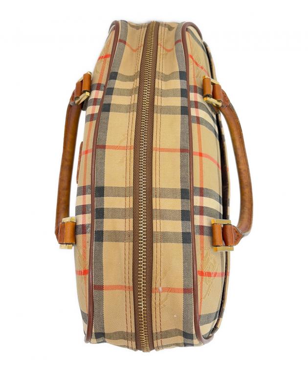 Burberrys ミニボストンバッグ ブラウン 中古・古着通販】BURBERRY (バーバリー) ミニボストンバッグ ブラウン