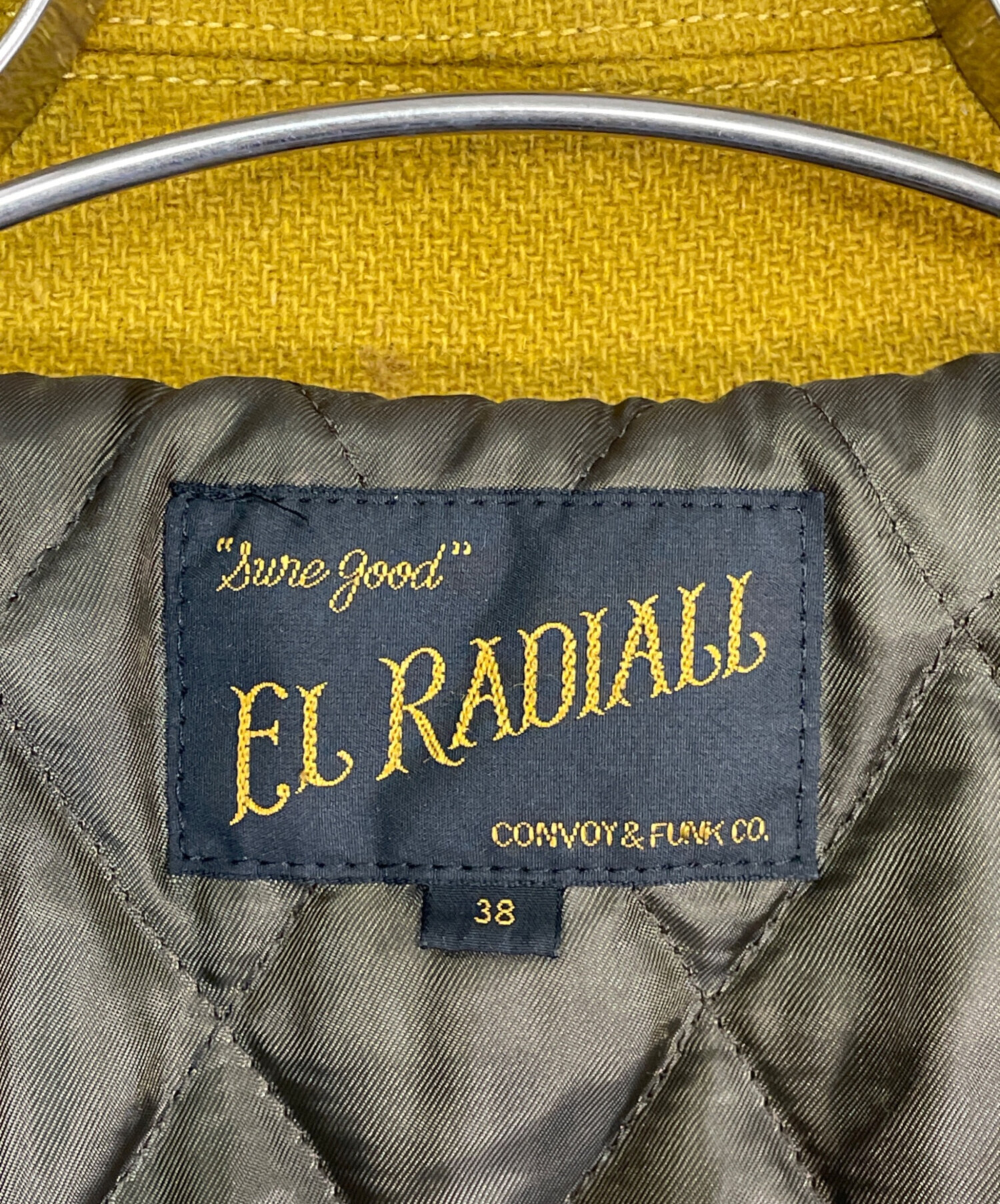 中古・古着通販】EL RADIALL (ラディアル) スタジャン イエロー サイズ