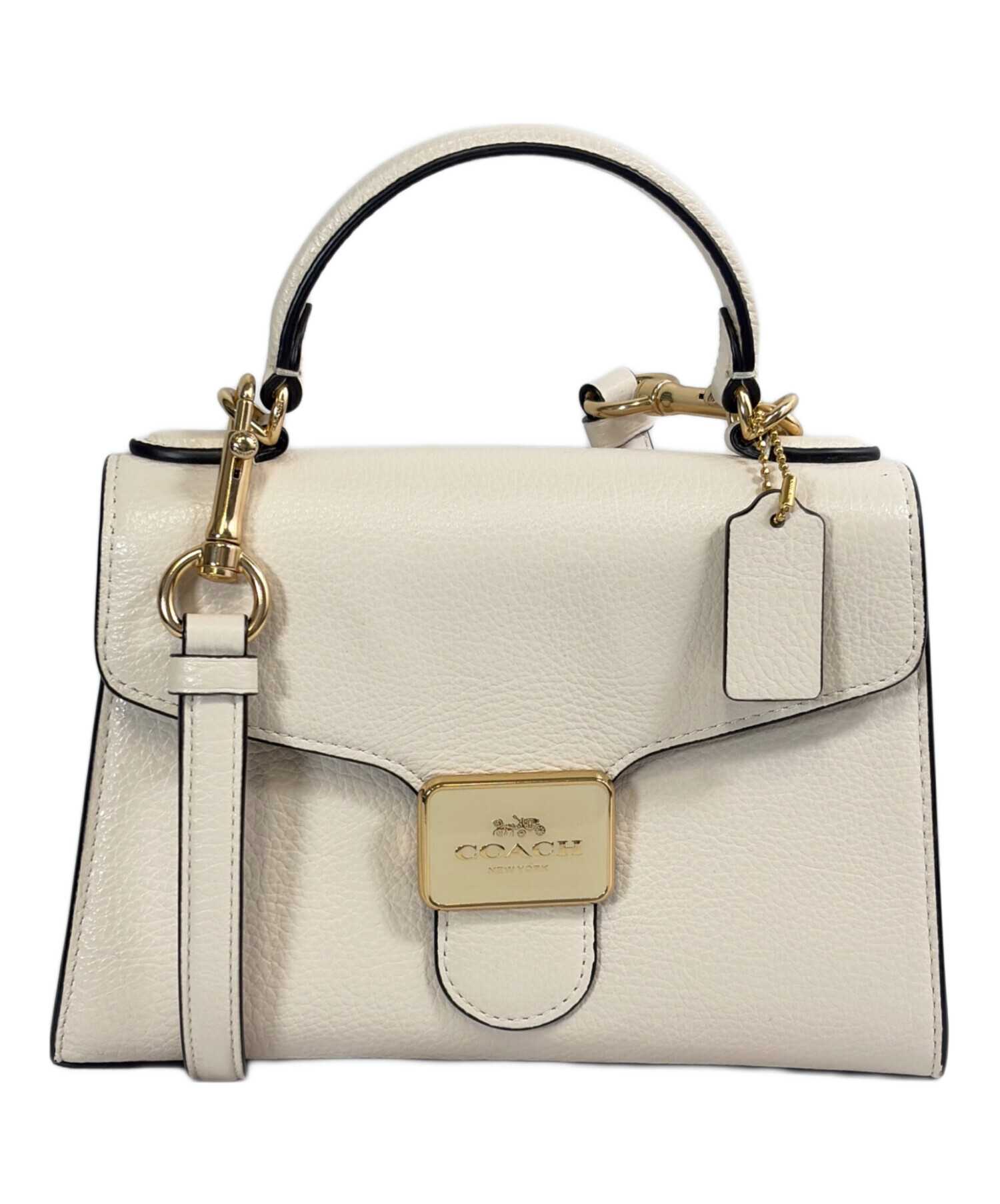 中古・古着通販】COACH (コーチ) ハンドバッグ ホワイト｜ブランド