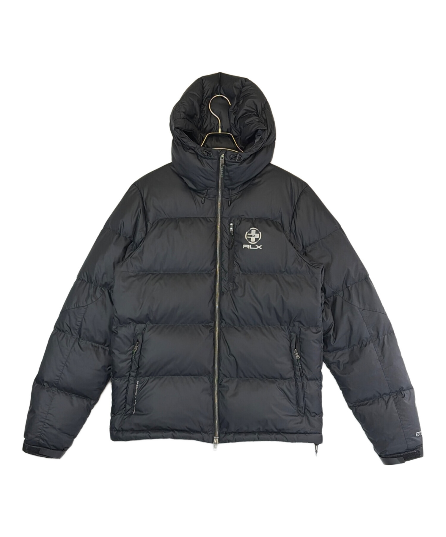 RLX Ralph Lauren フード付きダウンジャケット Lサイズ ブラック 中古・古着通販】RLX RALPH LAUREN (アールエルエックスラルフローレン